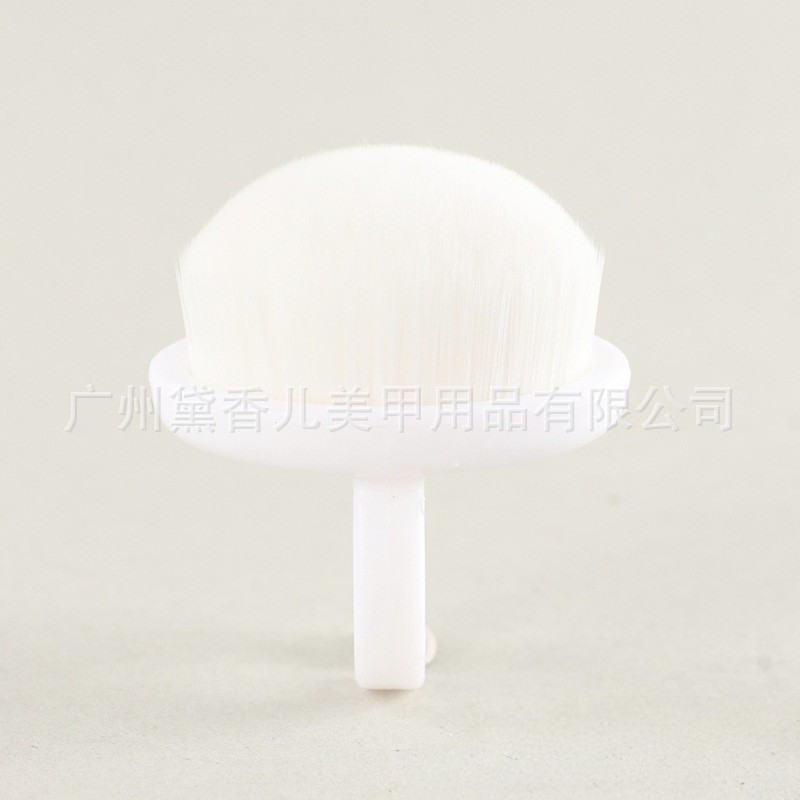 Brocha para Polvo de Manicura y Maquillaje de Nylon Suave para Limpieza de Uñas y Colorete