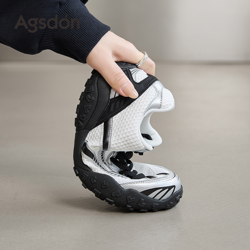 Zapatos de entrenamiento para mujeres 2025 nuevos zapatos de caño suaves casuales Agam zapatos blancos de papá