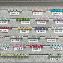 2024年爆闪人鱼姬镀膜玫瑰切医用钛钢养耳洞耳蜗钉饰品锆石耳钉