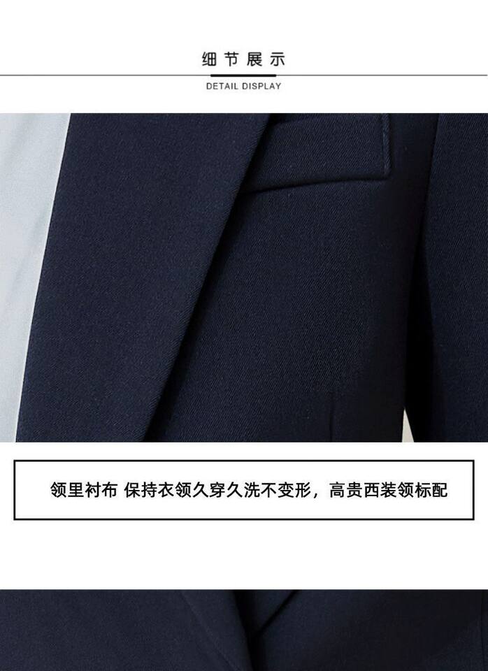 Bộ vest công sở nữ thanh lịch dài tay quần ống loe nhẹ — Quần đen, Áo đen đơn chiếc, Quần áo đen + quần chi tiết 17