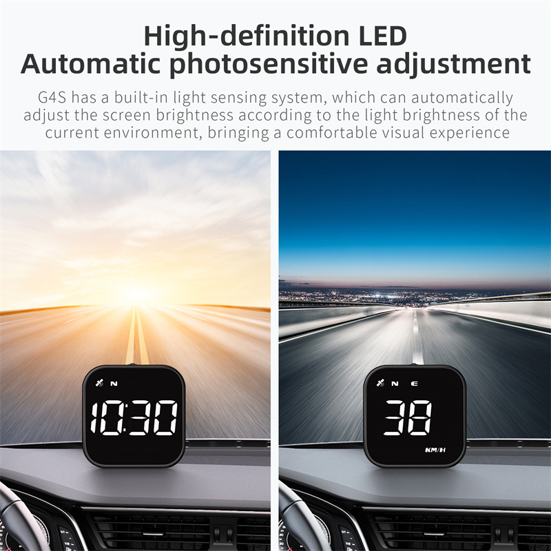 In-Stock Car Hud Head-Up Display Universal Gps Speedometer Compass High-Definition Smart Display