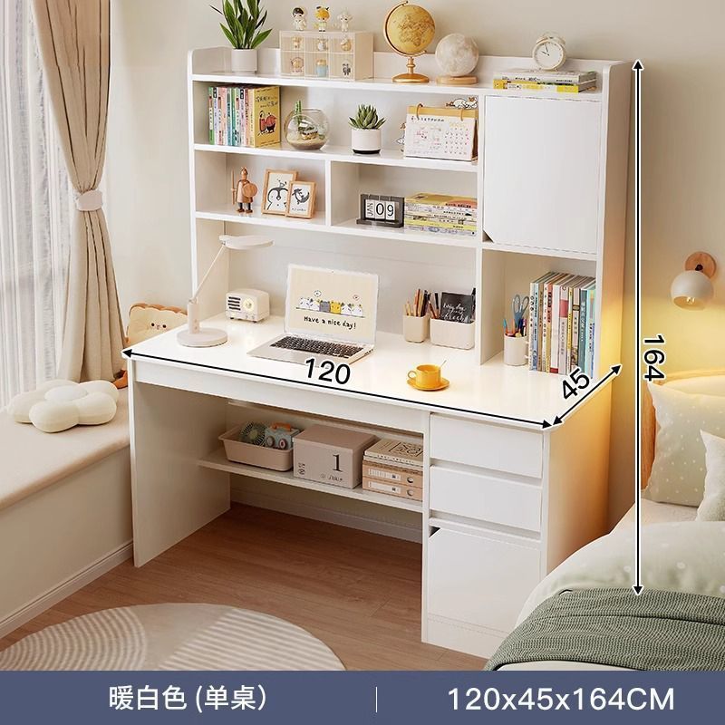 Nuevo escritorio de madera sólida estante en una librería combinada escritorio de escritorio de escritorio de escritorio dormitorio estudiantes simples