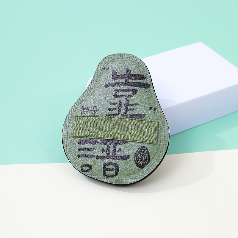 Fábrica personalizada de polvo de algodón de pera super suave no comer líquido de base de maquillaje esponja cojín de aire un poco de polvo de espectros de pera