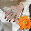 Advanced brand small design universal ring from pearl, light luxury style, internet celebrity