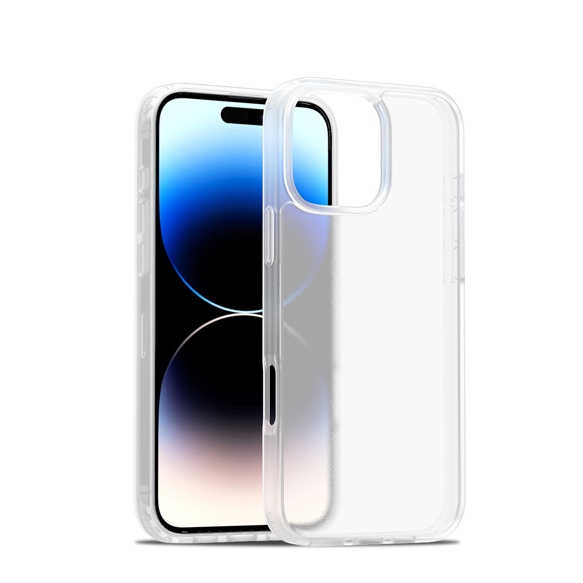 Venta caliente transfronteriza Apple iPhone16Pro sensación de piel dos en uno carcasa anti-caída 2.0 cubierta protectora gruesa anti-caída 16E
