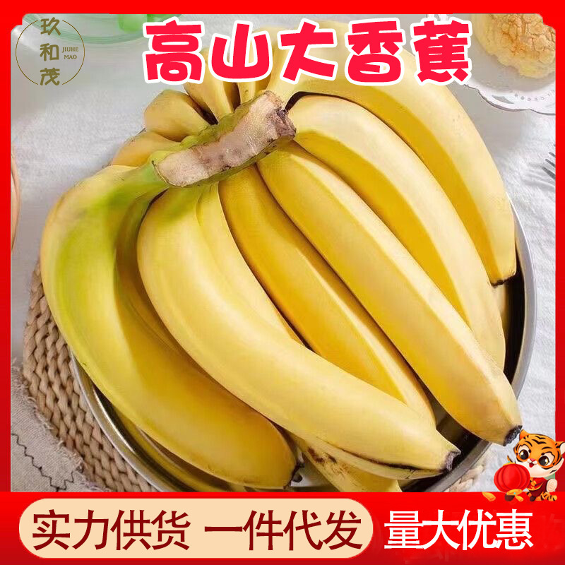 Authentic High Mountain Bananas 2.5kg Whole Box Yunnan Fresh Banana Fruit Wholesale Free Shipping 10 Williams Plantains Authentic High Mountain Bananas 2.5kg Whole Box Yunnan Fresh Banana Fruit Wholesale Free Shipping 10 Williams Plantains