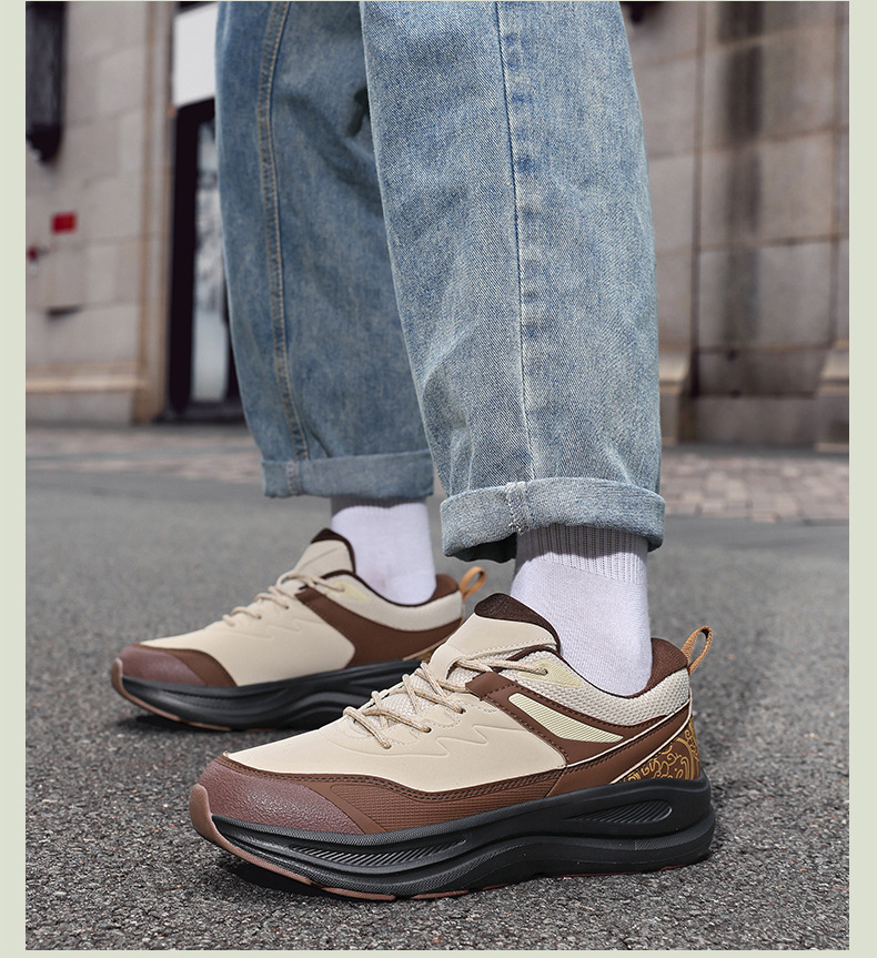 Autumn And Winter Foreign Trade Large Size 48 Lightweight Cushioned Leather Casual Men's Outdoor Sports Shoes,_vogvips.com