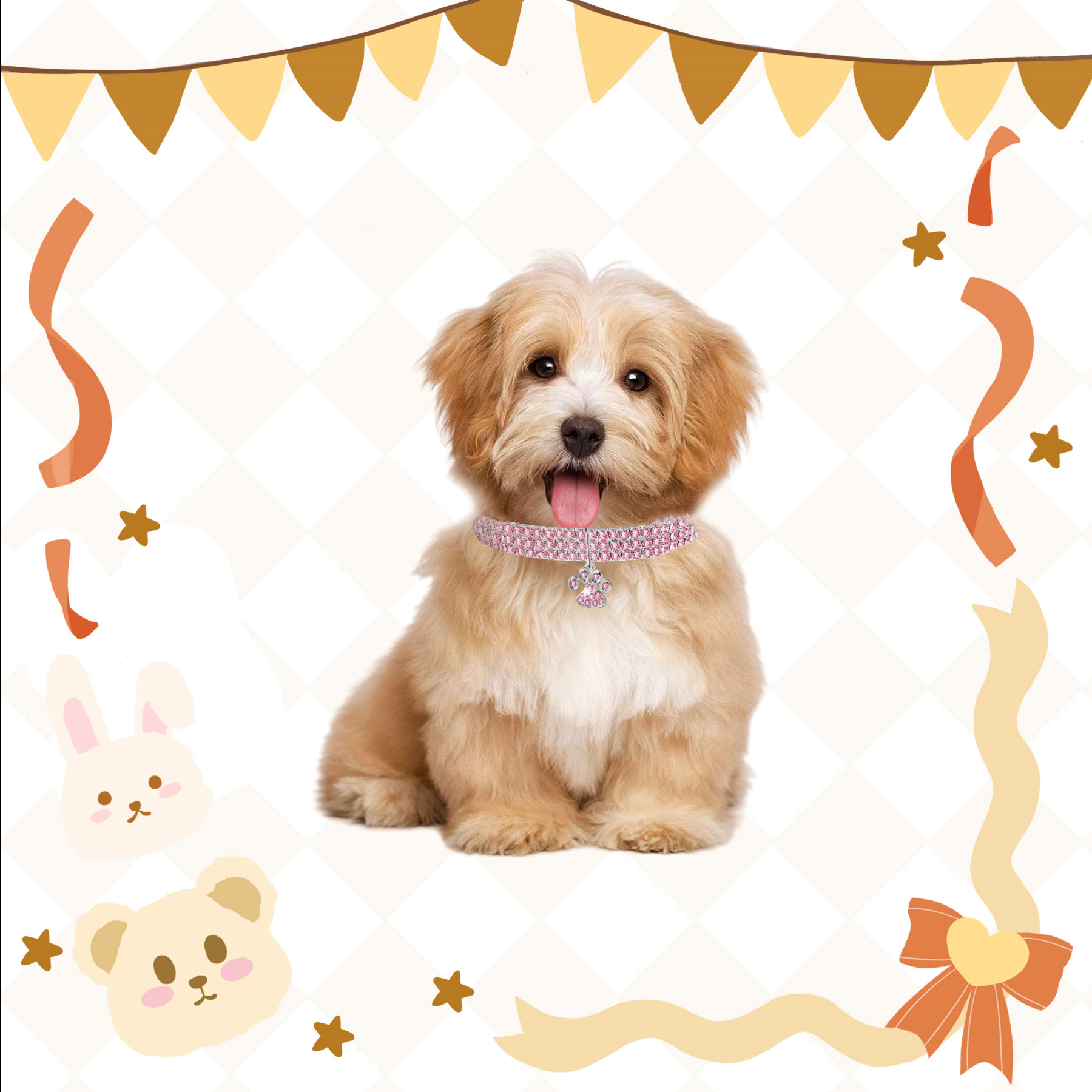 23g Weight Pet Collar Type Of Pet Supplies 1 Piece Quantity Holiday, Daily Occasion Alloy Material Solid Color Pattern All Seasons Season Simple Style, Classic Style Style Simple Style Classic Style Alloy Solid Color Pet Collar 6