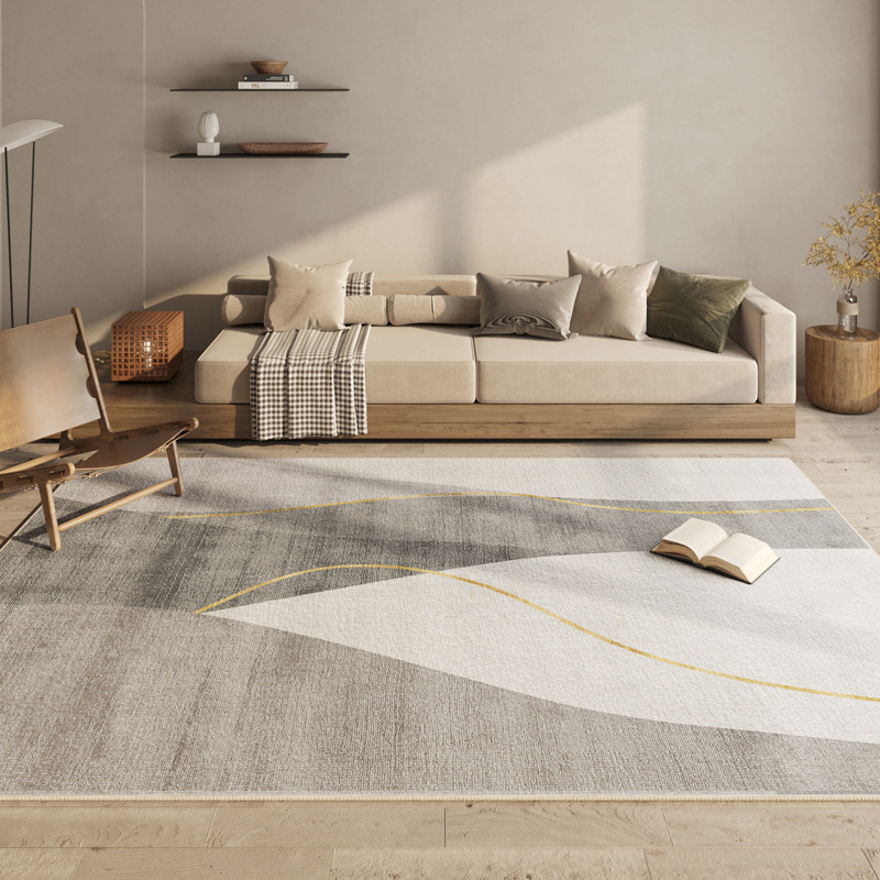 Alfombra doméstica de lujo ligera de dibujos animados resistente a la suciedad fácil de cuidar alfombra de cama resistente a la suciedad alfombra de lana de cristal antideslizante puede ser un agente