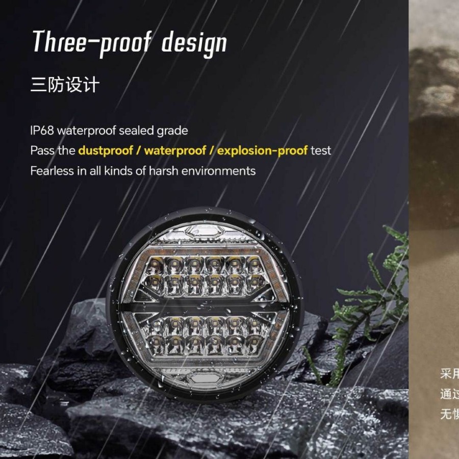 4 en 1 lámpara multifuncional para 4 * 4 lámpara de barra delantera todoterreno lámpara auxiliar de techo universal