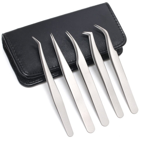 Golia stainless steel high-precision eyebrow transplant curler eyelash grafting tweezers false eyelash curler dolphin clip gold feather clip