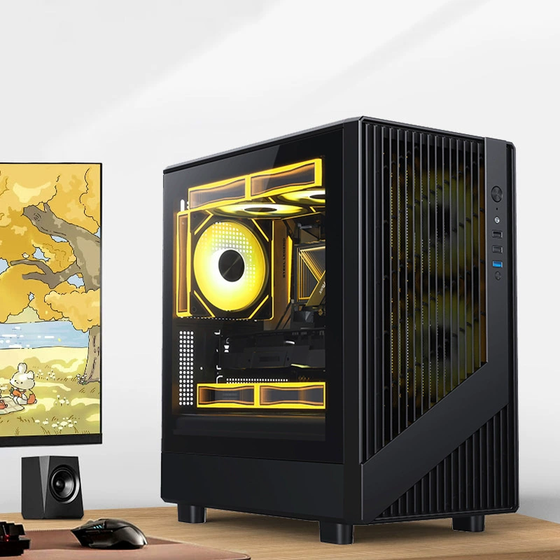 Корпус настольного ПК ATX боковая панель тщательно сквозь 3.0 игровое стекло размер хост воздух корпус блок питания вода и холодная обратная связь
