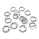 Factory wholesale stainless steel wire cutting ring dislocation ring flat ring open ring connection ring 3.0 wire thick ring wholesale