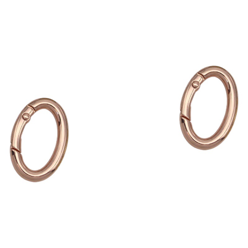 One inch denier spring ring luggage hardware accessories oval spring buckle bag with connecting buckle zinc alloy open buckle