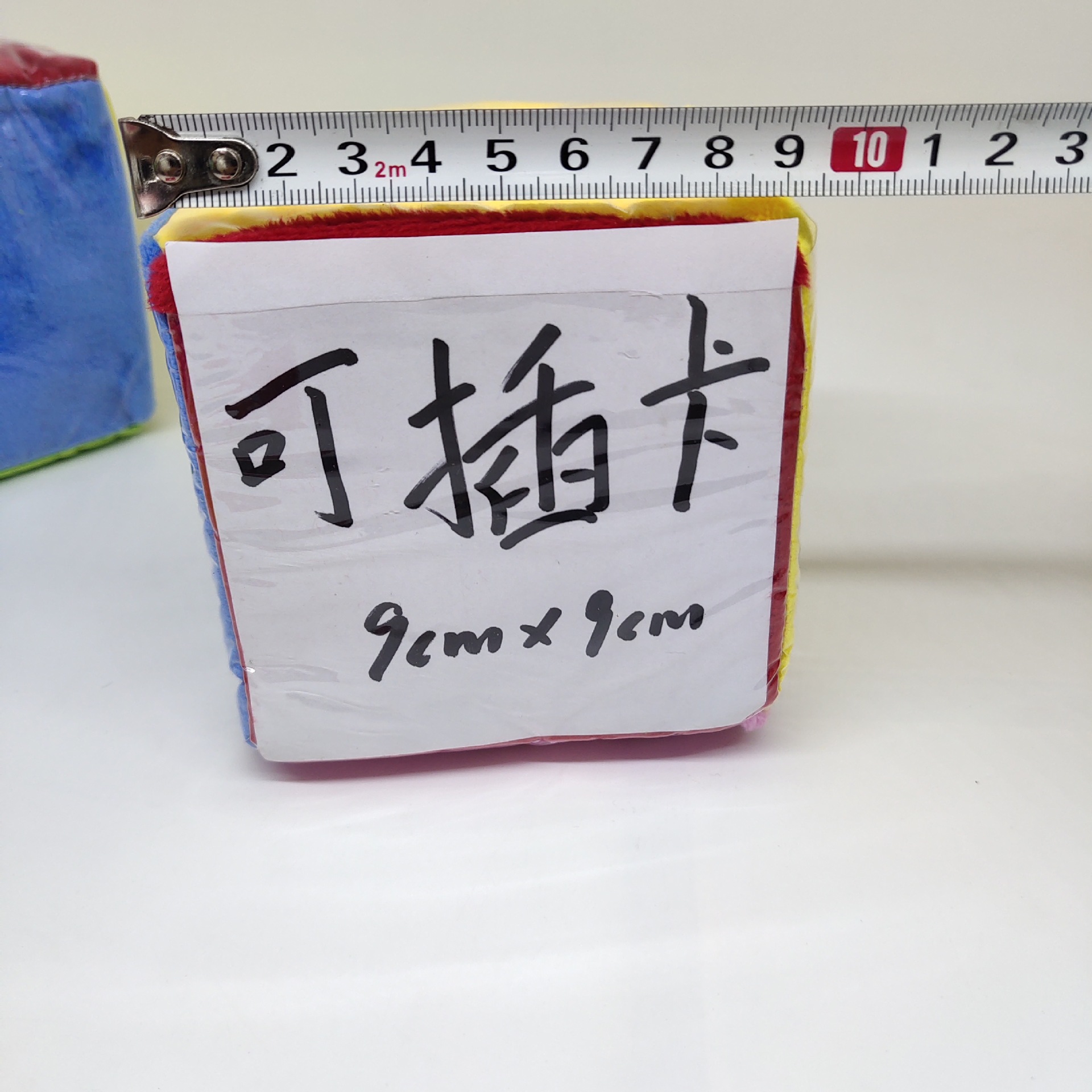 Felpa juguetes 10cm cosido película de plástico esponja dados niños iluminación enseñanza juegos actividades