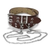 Brown + No. 3 double-layer chain