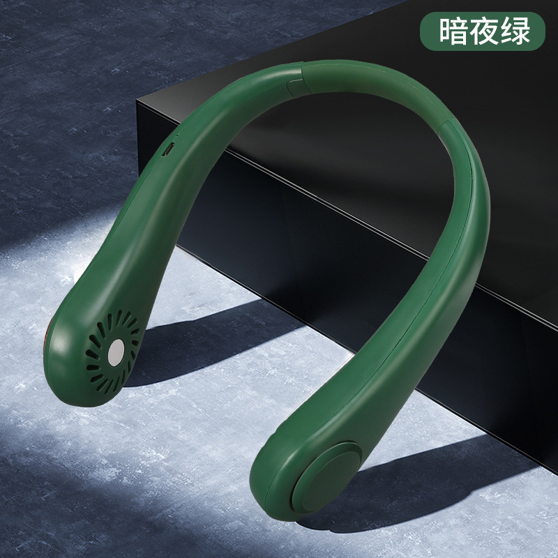 首吊りファン USB 充電怠惰な葉のないファンサイレント強風ポータブルアウトドアスポーツファンギフト|undefined
