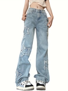 O 27441 Five Point Star Patch Jeans ������N��ţ��ѝ �羳��