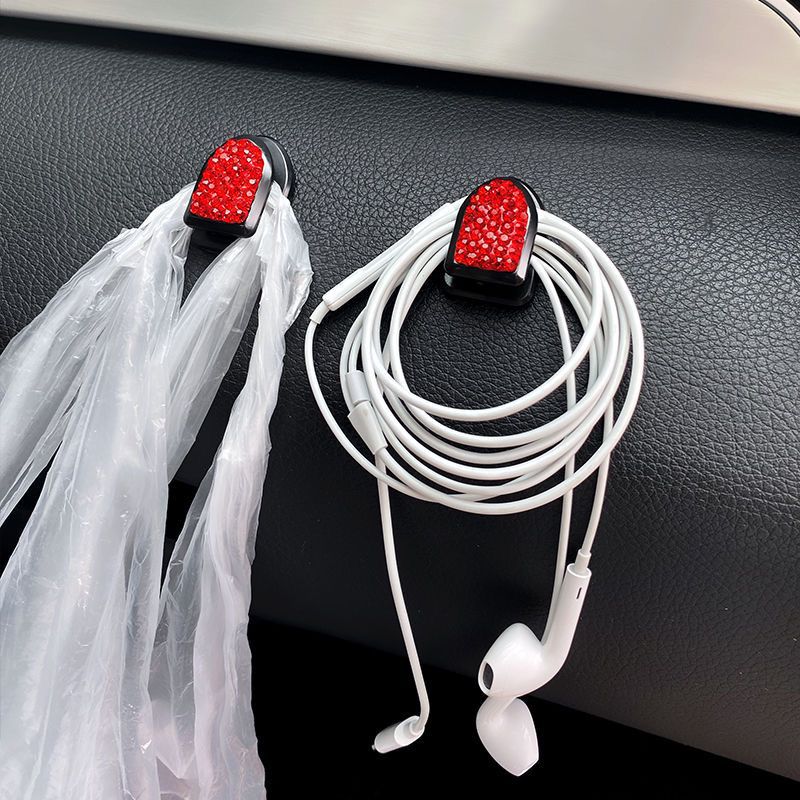 Coche Diamante gancho oculto mini gancho adhesivo multifuncional estrellado Invisible Gancho gratis pegatinas