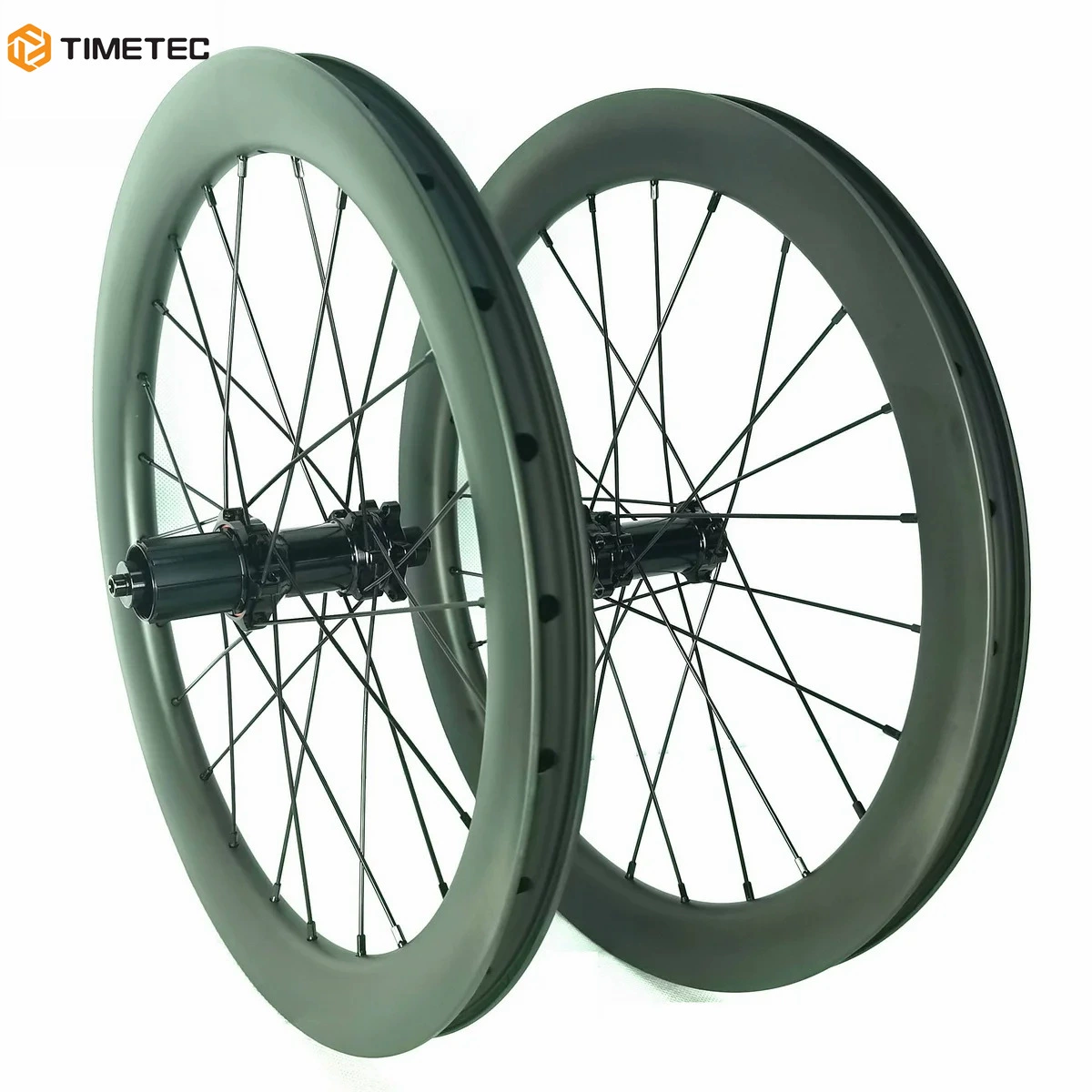 20 дюймов 406 углеродного волокна велосипед колесо вакуум бескамерный BMX складной 38mmm45mm высокий дисковый тормоз