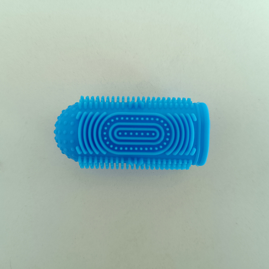 Pet dedo cepillo de dientes cepillo de dientes de silicona personalizado perro gato 360 ° sarro oral productos de limpieza y cuidado