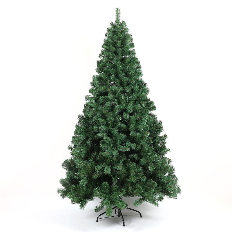 Cross-Border Wholesale Christmas Tree, Christmas Decoration Tree, Pvc Artificial Tree with Iron Stand, 1.8m, Cross-Border Hot Sale