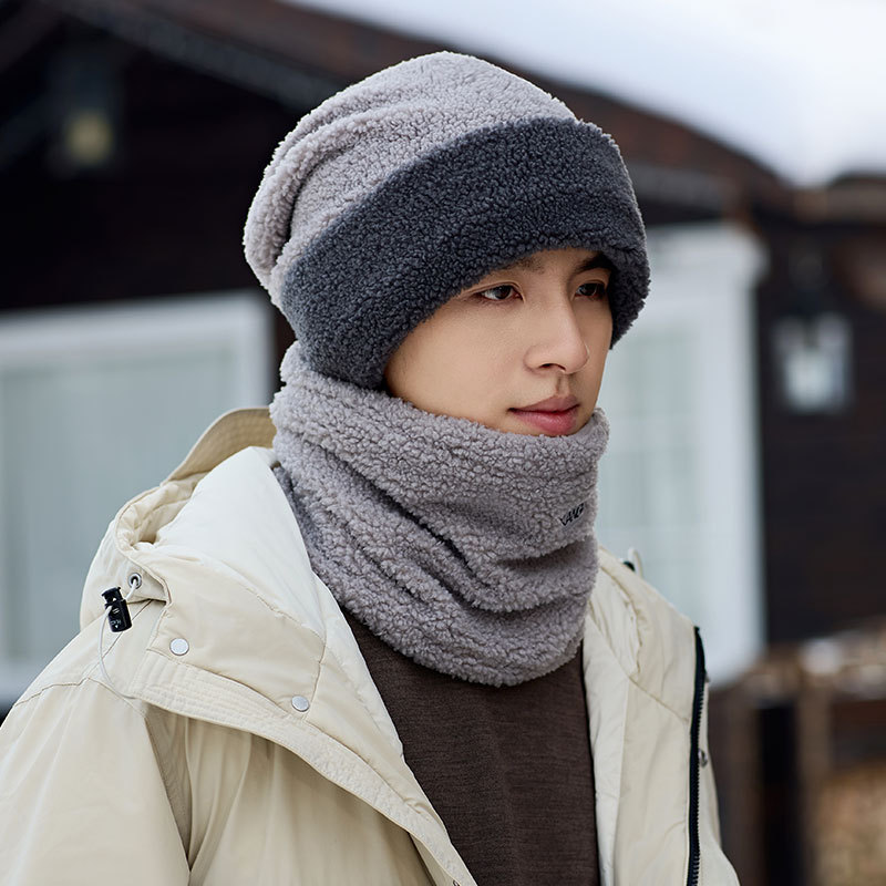 Men's Thickened Fleece Lined Winter Hat With Neck Protection_voghion.com