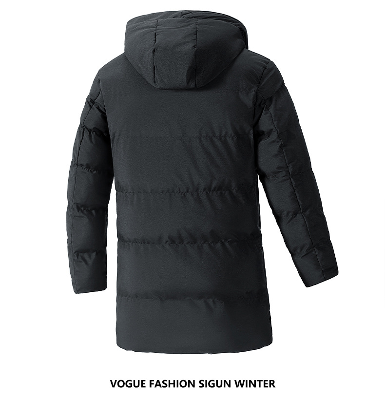 ​​Men's Oversized Hooded Cotton Coat – Winter Warm Jacket, Loose Fit, Black/Army Green/Grey​​_viptrois.com