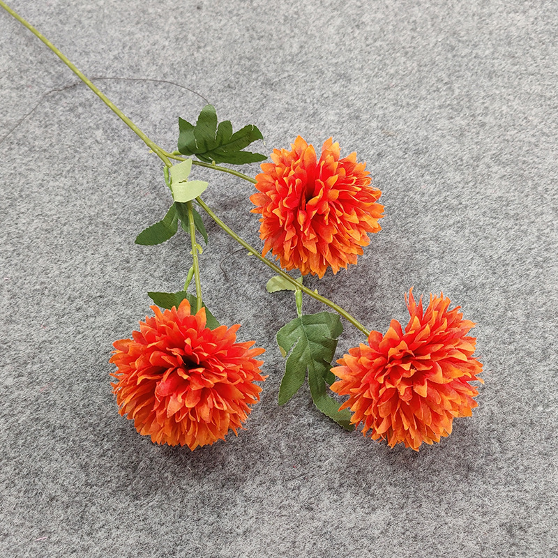 3 Fork Big head dandelion dark orange