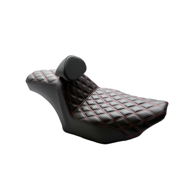 Motorcycle Seat Cushion Suitable Motorcycle cushion - red-stitching
