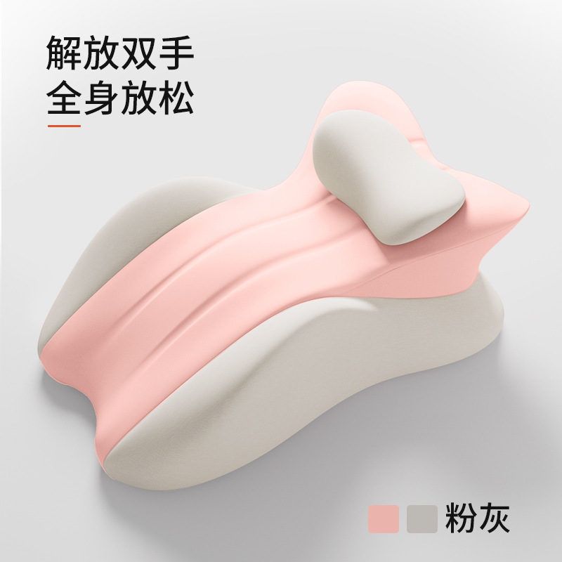 [다기능 수면베개·스타일]●[핑크와 그레이 컬러 매칭]