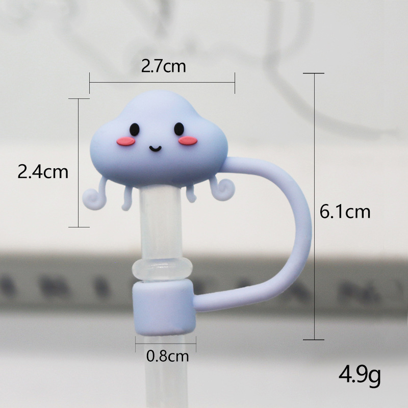 Medusa azul claro de silicona de 8 mm