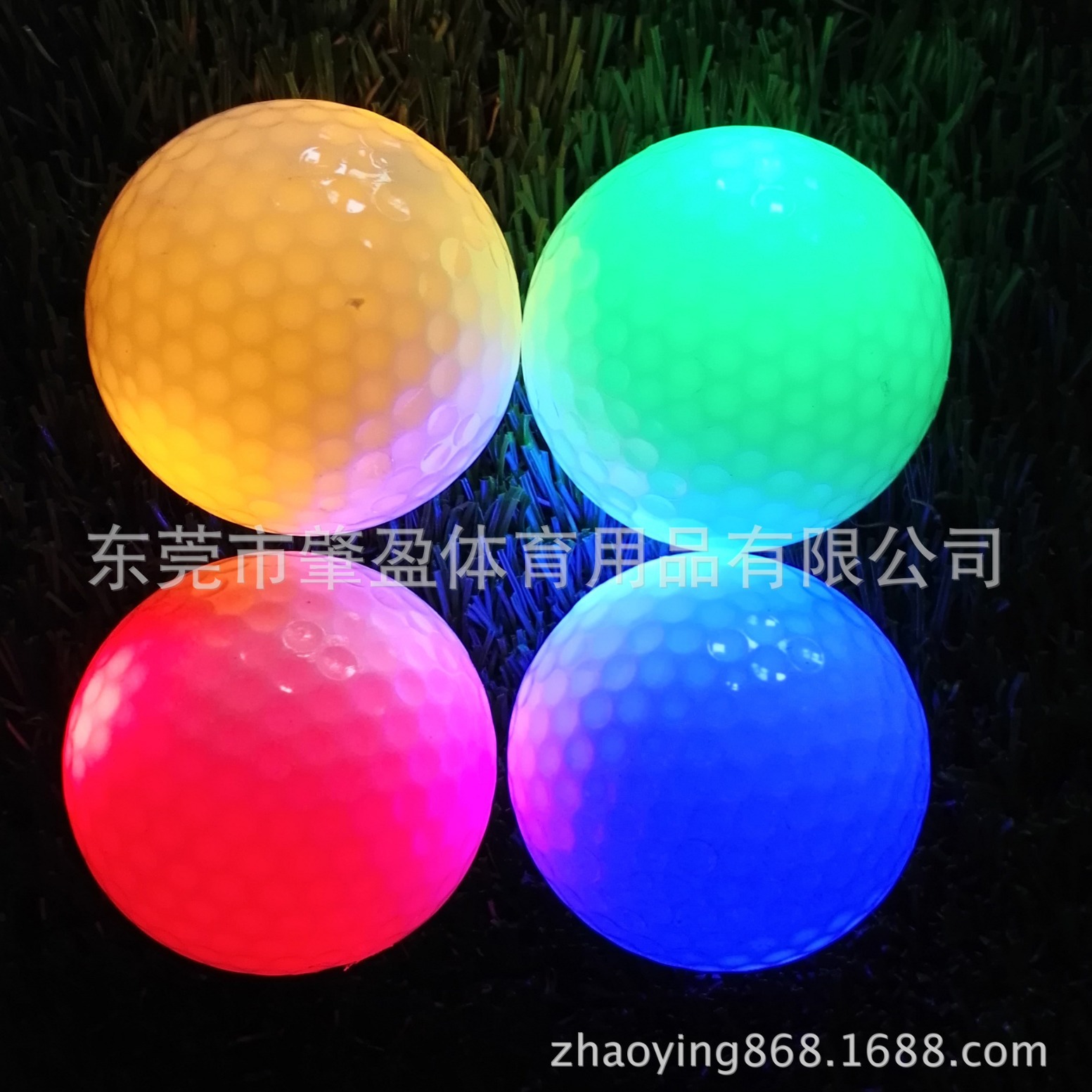 Golf LED bola luminosa bola intermitente práctica bola imprimible LOGOTIPO Golf Club de noche Especial