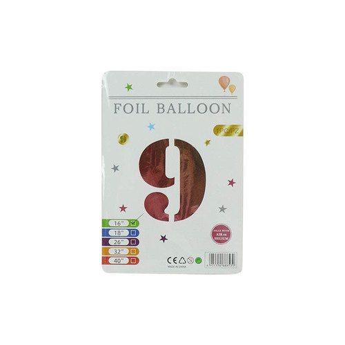 Wholesale INS style cross-border e-commerce 16-inch precision packaging digital independent paper card packaging aluminum foil balloon American version slim body
