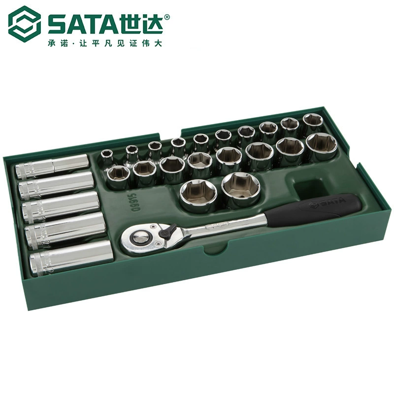 7 инструментов Sata Shida, набор головок серии 12,5 мм, 26 предметов, 09915, набор быстрых ключей с трещоткой, набор ключей-мушек