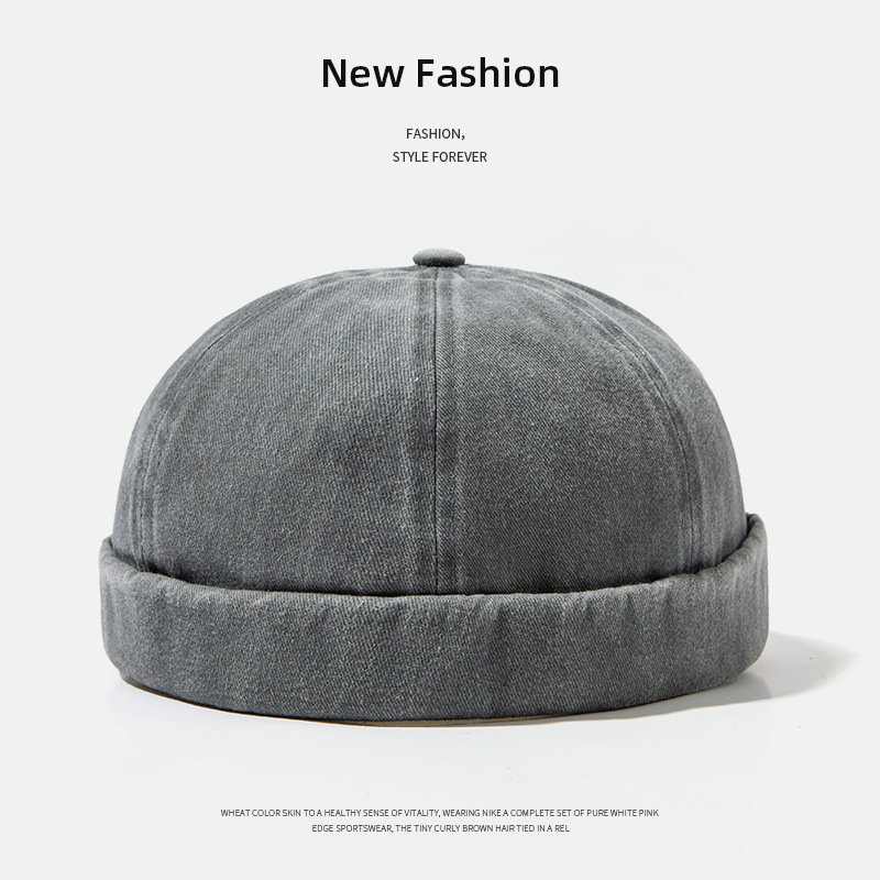 Nuevo estilo coreano retro lavado en agua para hacer viejos sombreros de piel de melón moda versátil sombreros de moda para hombres y mujeres tendencia callejera