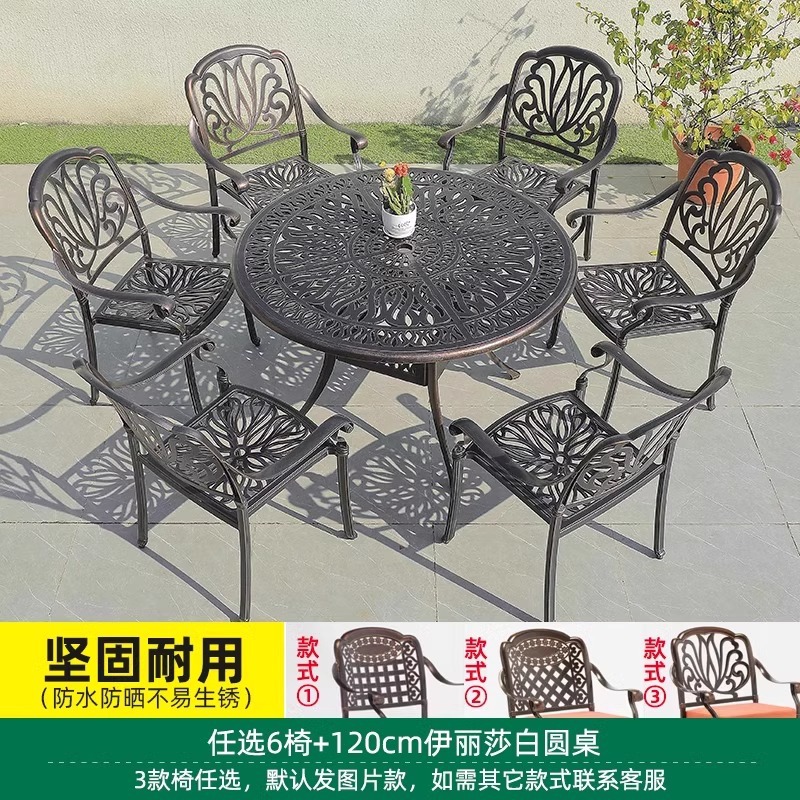 Opcional 6 sillas 120cm Elizabeth mesa redonda