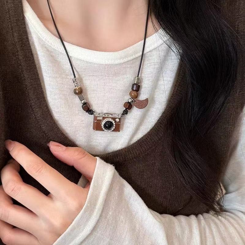 Colar de pérolas de luxo com fecho magnético para mulher_voghion.com