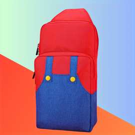 任天堂Switch收纳包马里奥主题斜挎包游戏机保护套双肩背包