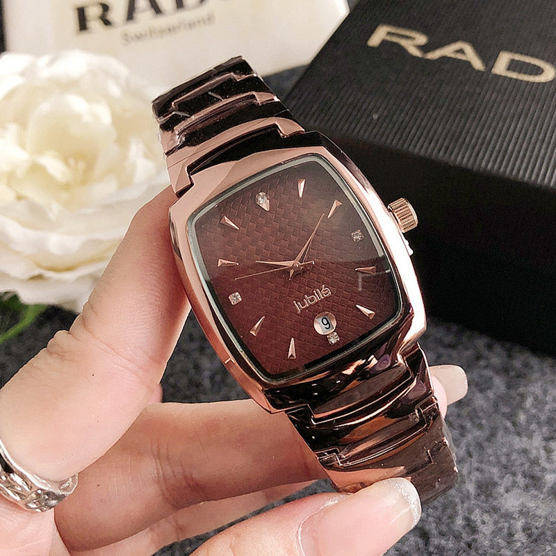 Reloj cuadrado de acero de tungsteno para hombre, reloj de cuarzo para estudiantes de secundaria, reloj para mujer, reloj de cinturón de acero de aleación para mujer simple y moderno