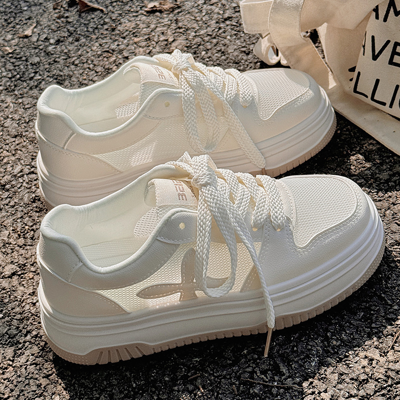 Zapatos de mujer de verano zapatos blancos nuevos zapatos de malla transpirables zapatos casuales zapatos deportivos