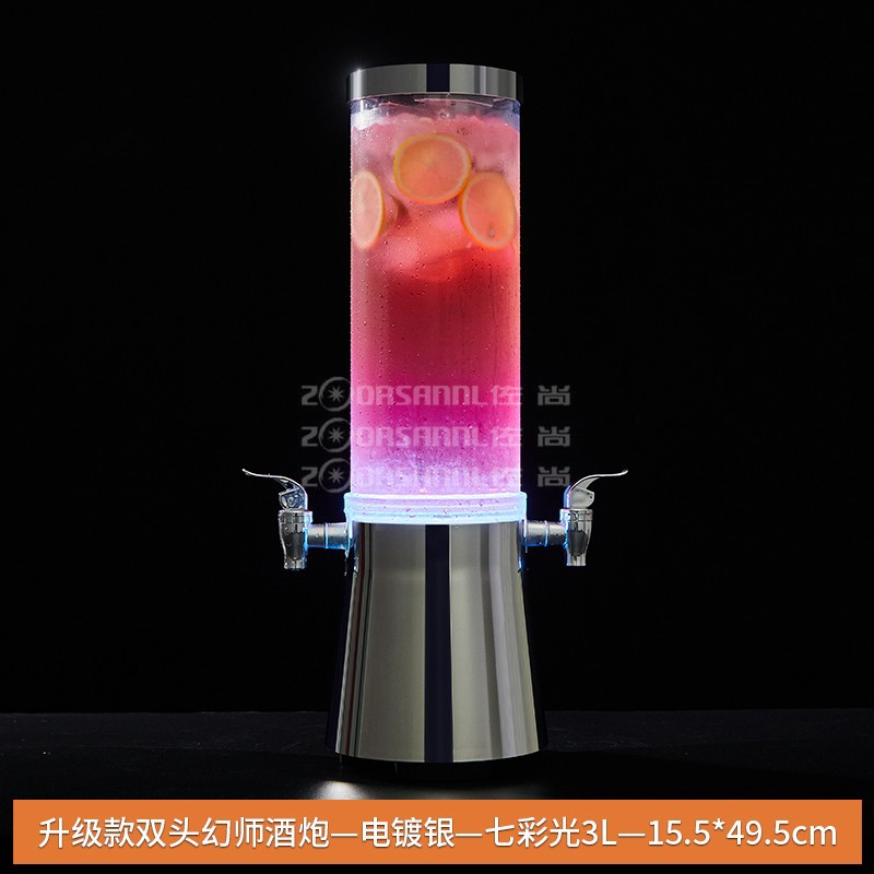 Dispensador de Cerveza Iluminado Específico para Bares, Barril de Cerveza Pequeño de 3L con Grifo, Barril de Cerveza de Barril de la Marca Internet-Famous, Venta al Por Mayor del Fabricante