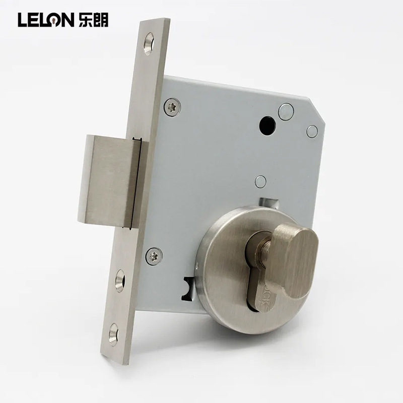 Personalizado estándar europeo 55 una sola lengua tubería cerradura de pozo universal 304 acero inoxidable calefacción cerradura de pozo eléctrica cerradura de paso de fuego