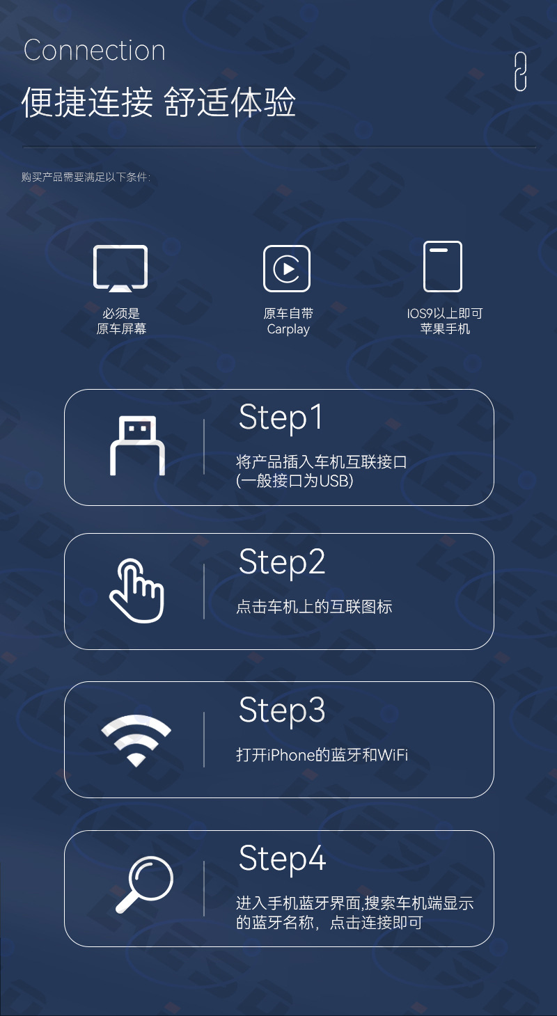 Hot-Selling 2-in-1 Android Auto Apple Wireless Carplay Box Smart Car-Machine Connectivity Carplay Box