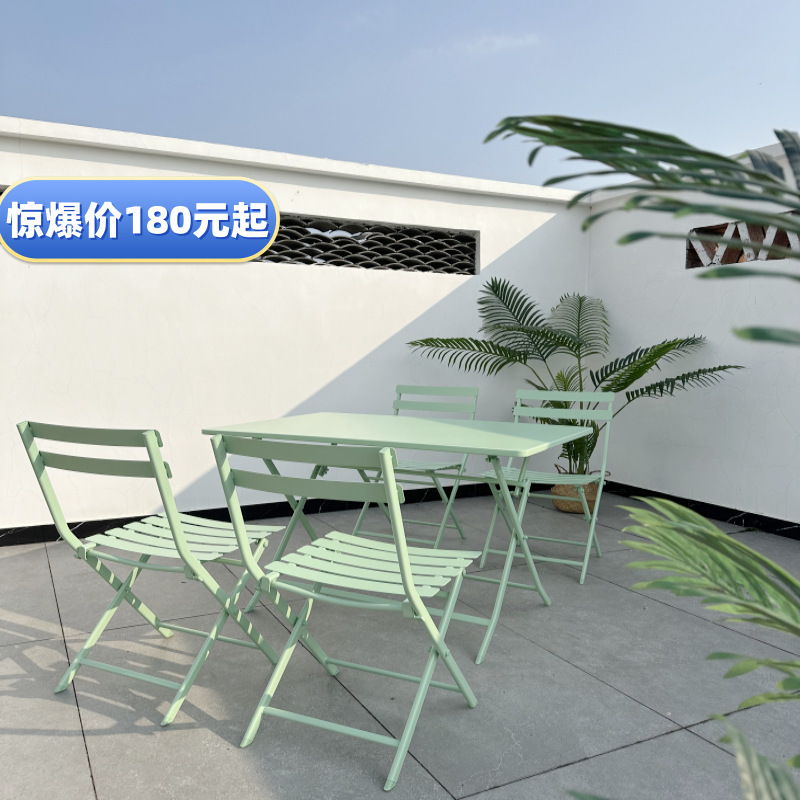 Outdoor Table and Chair Combination Cafe Hotel Dining Table and Chairs Outdoor Garden Folding Fashion Leisure Light Luxury Outdoor Table and Chair Combination Cafe Hotel Dining Table and Chairs Outdoor Garden Folding Fashion Leisure Light Luxury