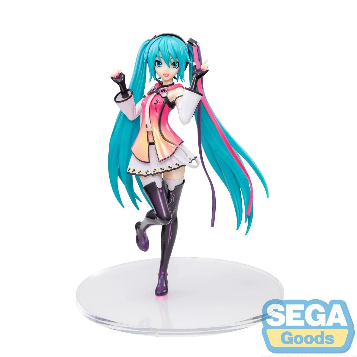 Оригинальная и подлинная костюм SEGA Hatsune Miku Рождество зимнее платье сценическое костюм мировой план сцены фигурка