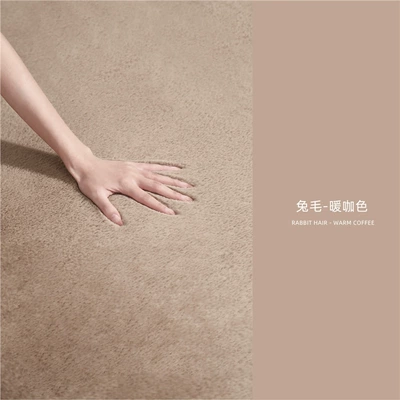 Car Carpet: Cream Style Bubble Velvet Thickeneded - rabbit-plush-warm-brown-60160-high-density-plush