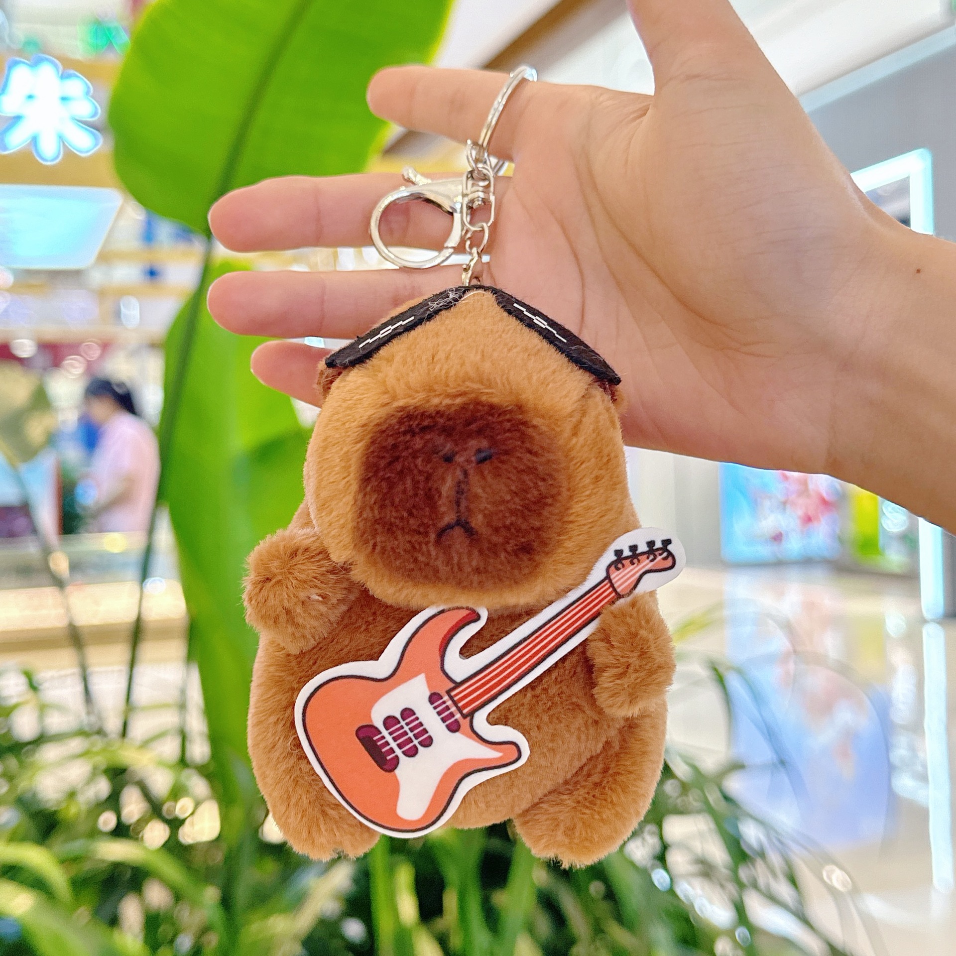 오렌지 기타 다크 브라운 카피바라 + 실버 버클