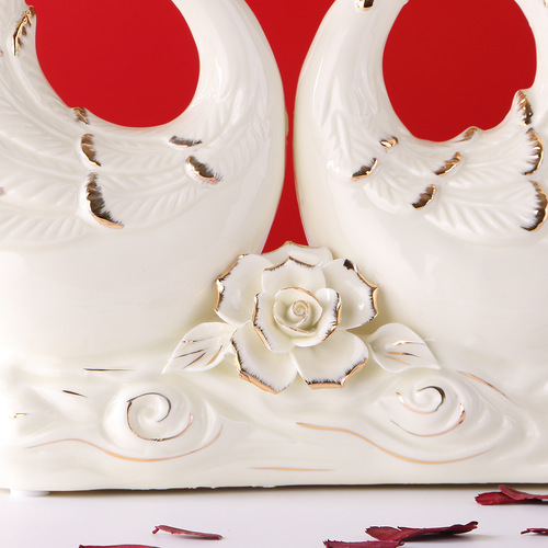 Swan Ceramic Ornaments Home Accessories Living Room Desktop Decorations Creative Bestie Wedding Gifts Manufacturers Direct Supply Wholesale