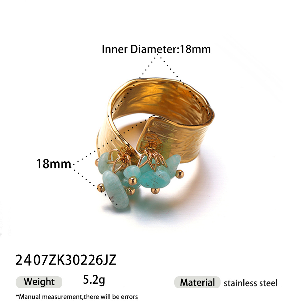 Collar de acero inoxidable de lujo ligero y de nicho universal, oro natural verde, conjunto de joyería Dongling transfronterizo para mujeres